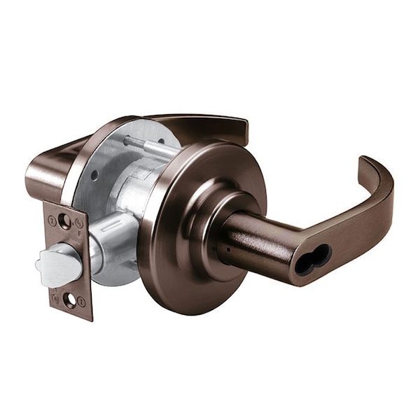 Grade 2 Cylindrical Lock, 80-Storeroom, LC-Lever, Oil Rubbed Dark Bronze, 2-3/4 Inch Backset, SFIC